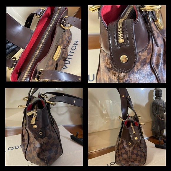 Louis Vuitton Sistina Pm Damier Ebene Shoulder Bag & Matching Sistina Wallet - Picture 14 of 14